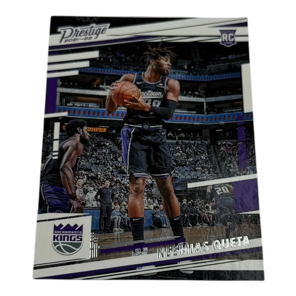 Neemias Queta 2021-22 Panini Chronicles Prestige Rookie Card 71 Sacramento Kings